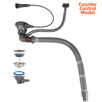 Köögivalamu tõmmatav äravool, roostevabast terasest, D01 mudel, S-kujuline, kaasaegne minimalistlik stiil