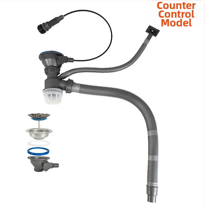 Köögivalamu tõmmatav äravool, roostevabast terasest, D01 mudel, S-kujuline, kaasaegne minimalistlik stiil