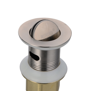 Дренаж за мивка с въртящ се капак, кратък модел, 201 неръждаема стомана, модерен стил