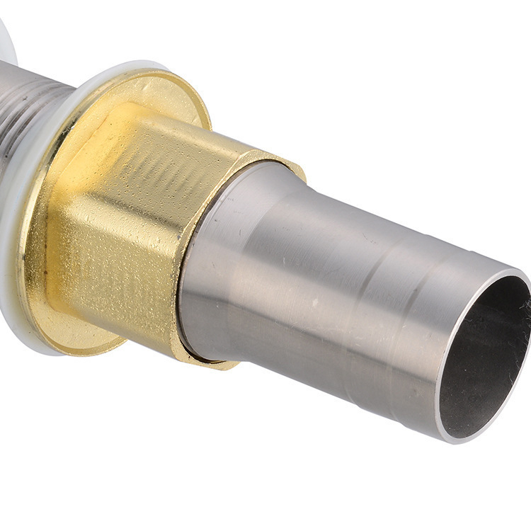 Дренаж за мивка с въртящ се капак, кратък модел, 201 неръждаема стомана, модерен стил