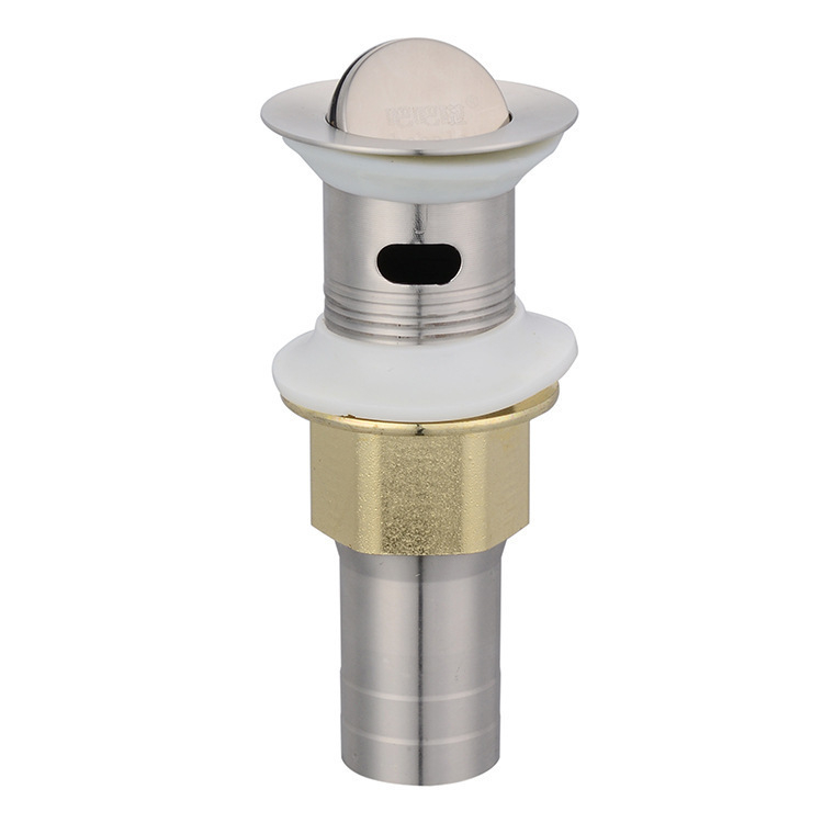 Дренаж за мивка с въртящ се капак, кратък модел, 201 неръждаема стомана, модерен стил