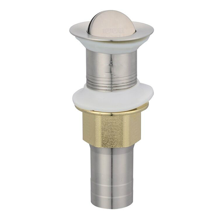 Дренаж за мивка с въртящ се капак, кратък модел, 201 неръждаема стомана, модерен стил