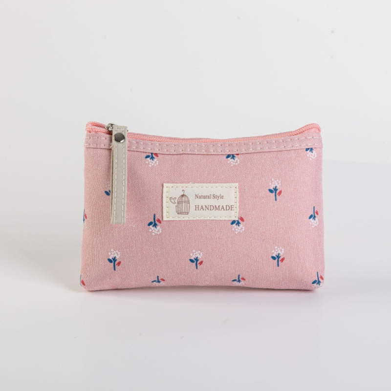 Trojdielny set priehľadných PVC kozmetických tašiek – kvetinový vzor, vodotesné, mokro-suché delenie, polyesterová podšívka, na cestovanie