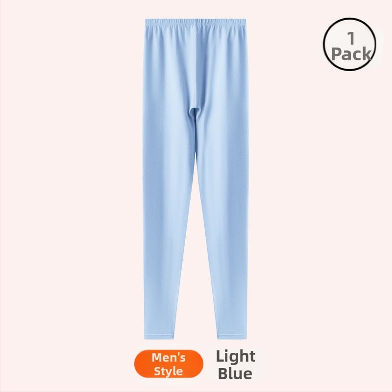 Gyerekeknek pamut alapréteg nadrág ősz-tavasz, 10A antibakteriális, lélegző és meleg, 9/10 hossz, középmagas derekú