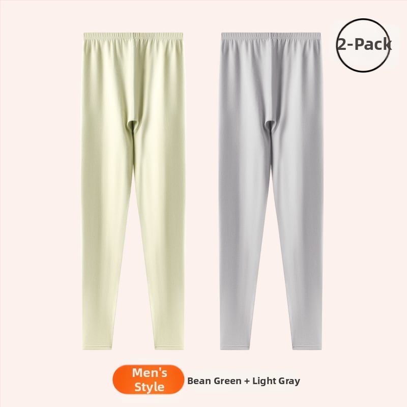 Gyerekeknek pamut alapréteg nadrág ősz-tavasz, 10A antibakteriális, lélegző és meleg, 9/10 hossz, középmagas derekú