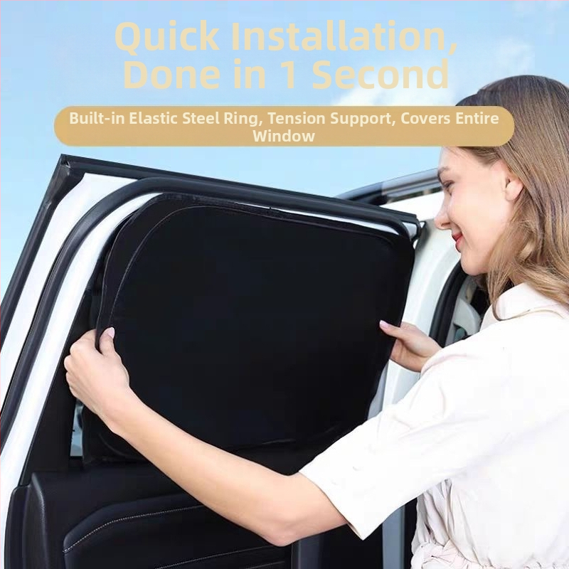 Κουρτίνα παραθύρων αυτοκινήτου για Model 3 και Model Y, παχιά αδιαφανής τύπος, Oxford ύφασμα, HL-148