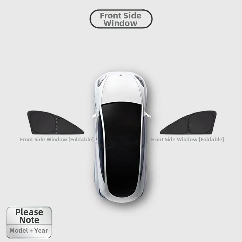 Κουρτίνα παραθύρων αυτοκινήτου για Model 3 και Model Y, παχιά αδιαφανής τύπος, Oxford ύφασμα, HL-148