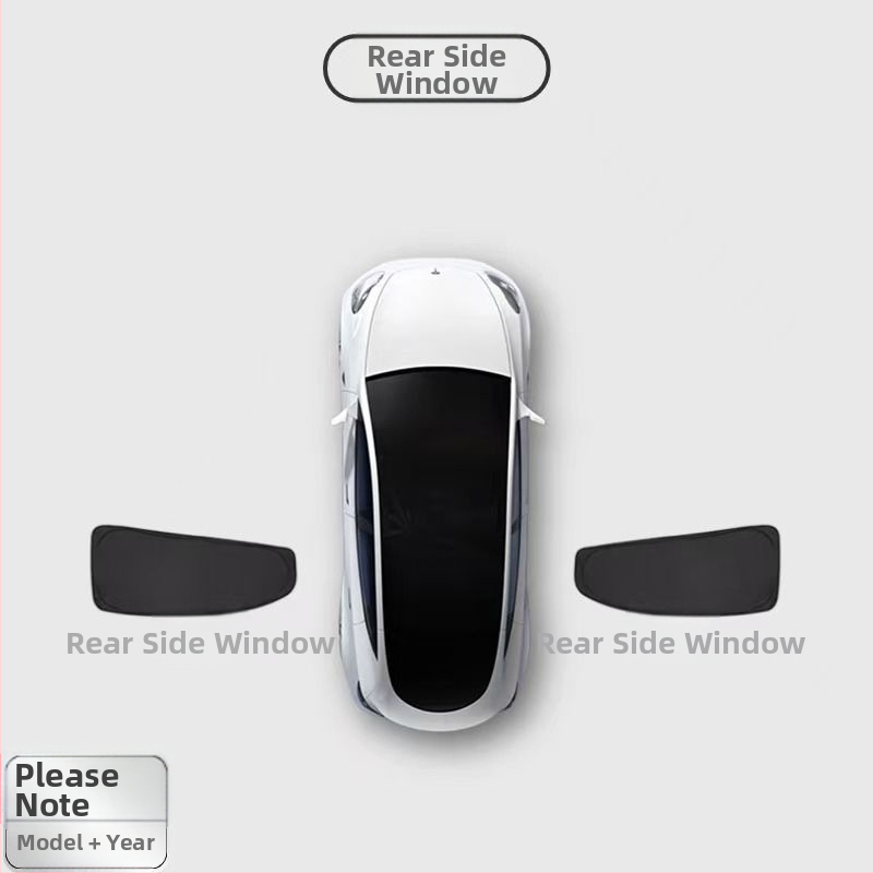 Κουρτίνα παραθύρων αυτοκινήτου για Model 3 και Model Y, παχιά αδιαφανής τύπος, Oxford ύφασμα, HL-148