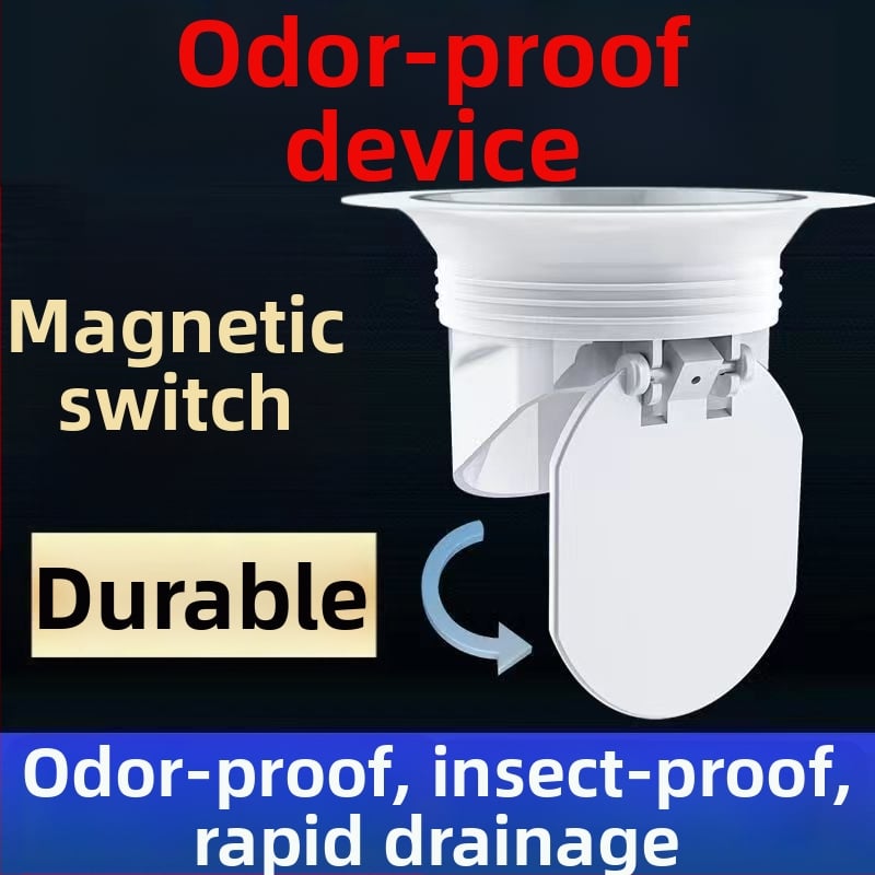 Home Rhyme Dispozitiv mărit anti-odor pentru toaletă de tip squat – din plastic, cu reținere frontală a apei, fără rezervor