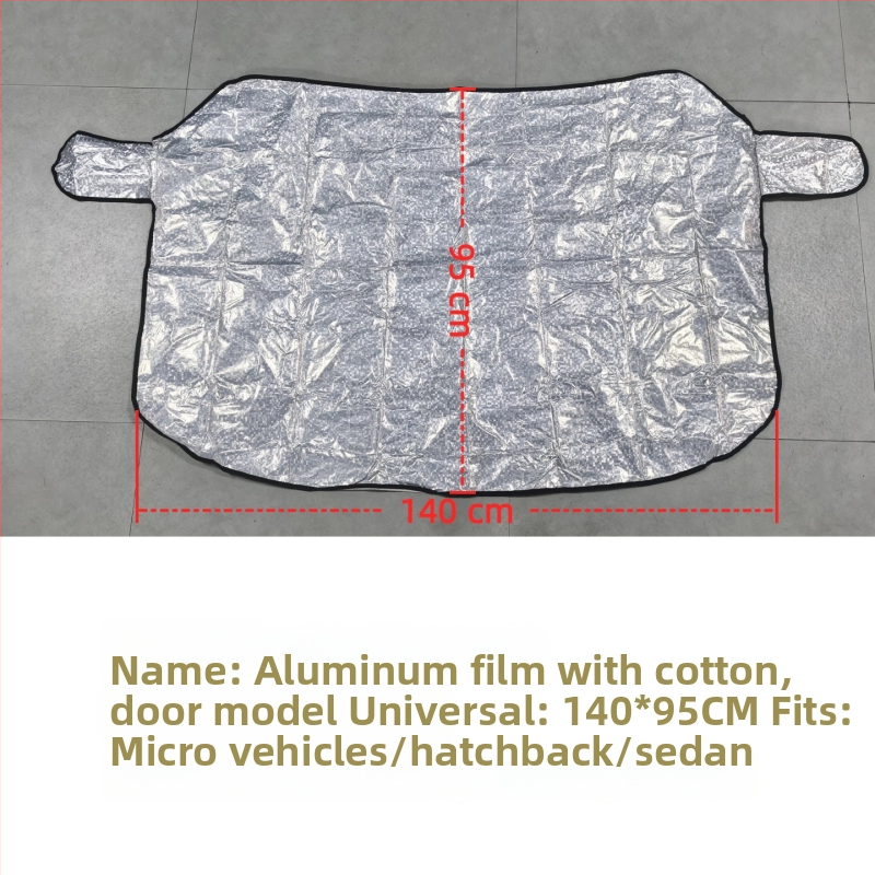 Priekinio stiklo sniego uždanga automobiliui - PE medžiaga, įmontuotas montavimas, universalus suderinamumas, žieminis dangtis