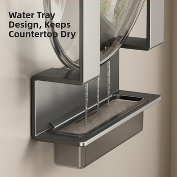 Sieninis virtuvės laikiklis dangteliams ir pjaustymo lentoms, be gręžimo, anglies plienas, Daugiafunkcinis, Sienai skirtas montavimui