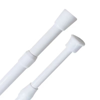 Teleskopinis strypas dušo užuolaidėlei, durų užuolaidėlei ir drabužių džiovimui – be įrengimo, plienas, šiuolaikinis minimalistinis stilius