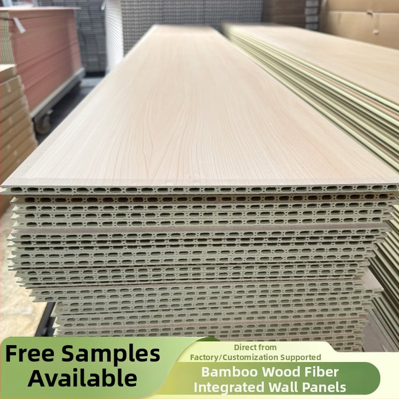 Picanteria Integreeritud seinapaneel bambuskiududest, lame õmblus või V-õmblus, õmblusteta stiil: uus hiina stiil, modernne lihtsus