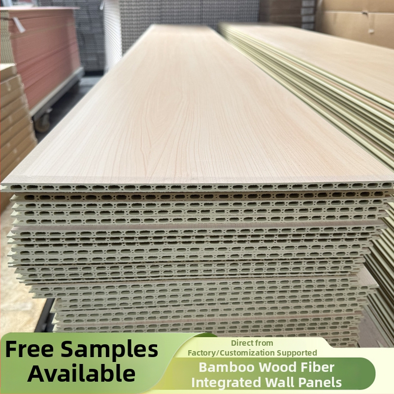 Picanteria Integreeritud seinapaneel bambuskiududest, lame õmblus või V-õmblus, õmblusteta stiil: uus hiina stiil, modernne lihtsus