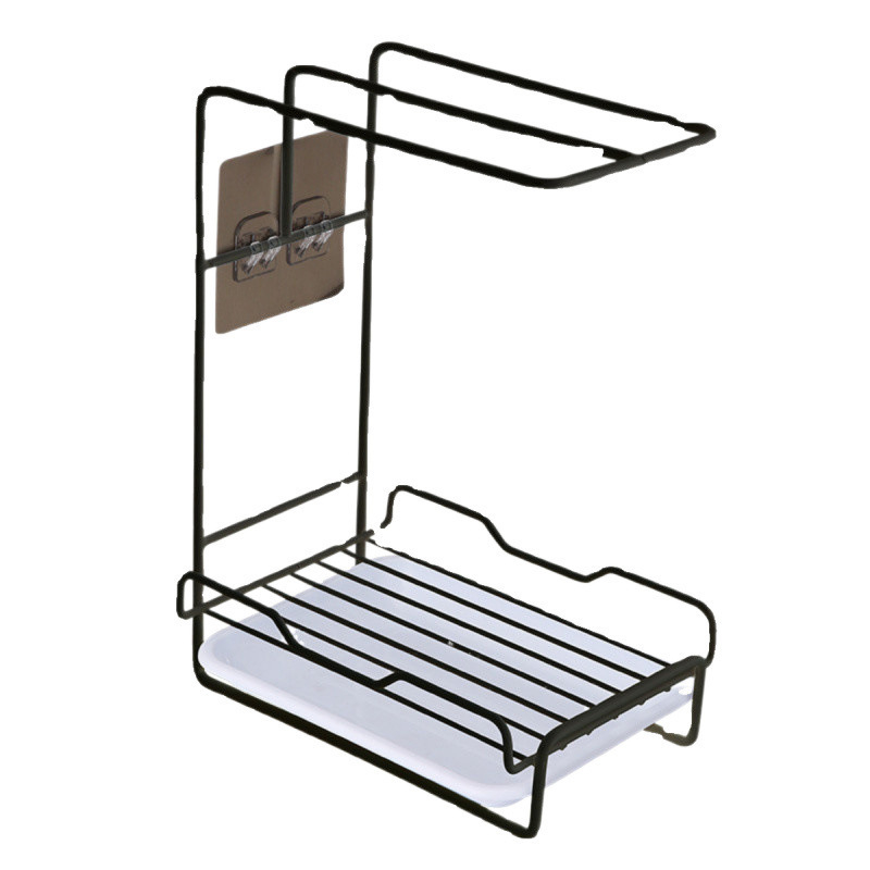 Metalinė sieninė indų džiovykla virtuvėje – be gręžimo, judama, daugiafunkcinė su nusausinimu ir šoniniu laikymu