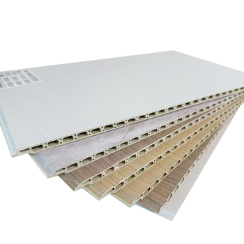 Bambuse kiududest seina paneel, integreeritud sisekujunduseks, nano kivi-plastik paneeliga; sile disain, kaasaegne minimaalne stiil, kerge luksus