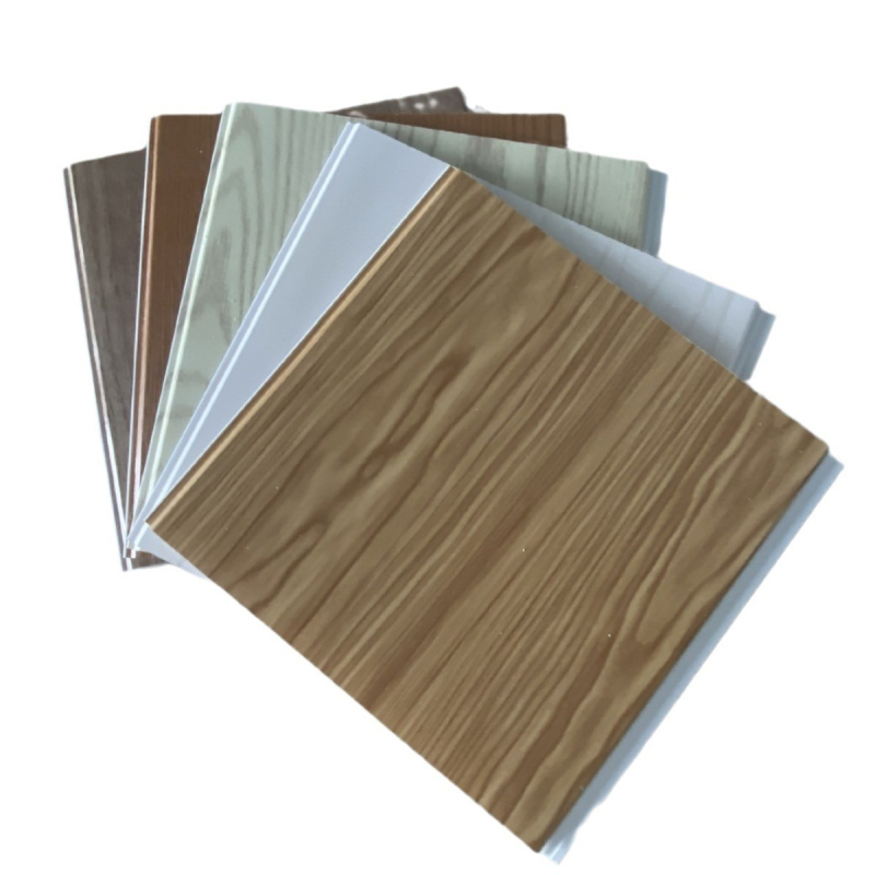 PVC laminovaný stropný panel – pre zavesený strop, plochý V šev, hrúbka 8 mm