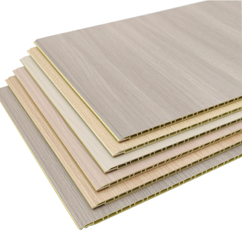 Panou PVC din fibră de bambus, textură în relief; izolare fonică 20; conductivitate termică 0,175; model: placă din fibră de bambus