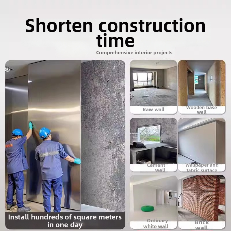 PVC sieninis panelis iš bambuko pluošto su reljefine tekstūra; garso izoliacija 20; šilumos laidumas 0,175; modelis: bambuko pluošto plokštė