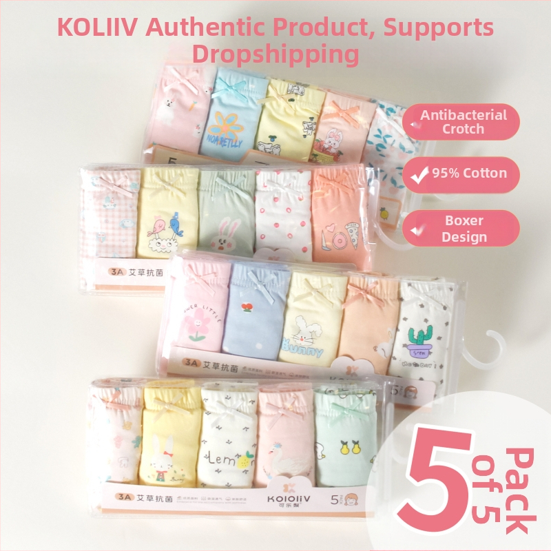 Mergaitėms skirti antibakteriniai medvilniniai bokseriai kelnaitės, 100% medvilnė, klasė A, su spauda, vaikams nuo 8 metų.