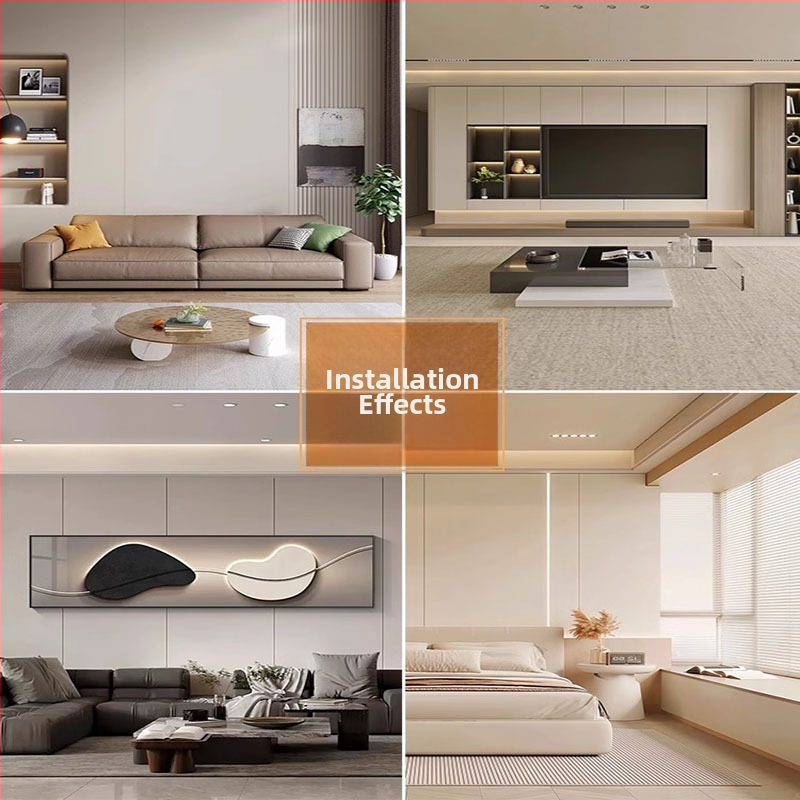 Sienas panelis ar koka furnieru no bambusa šķiedras un bambusu ogļiem, integrēts iekšējai dekorēšanai, pašmontējošs panels, biezums 5-8 mm, mūsdienīgs minimālisma stils