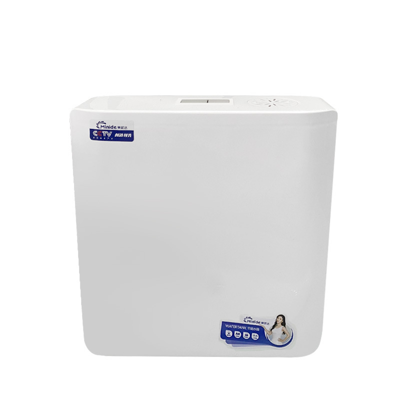 Rujie PP vandens bakelis klozetui – komplektas, rankinis plovimo valdymas, 5–8 L, plastikas