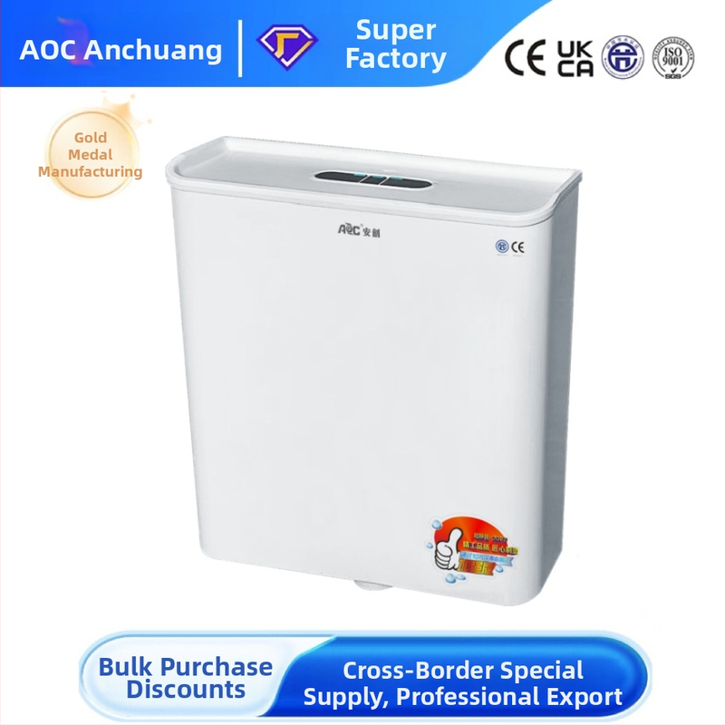 Klekto klozete bakelis, PP medžiaga, 12 L reguliuojamas plovimas, rankinis valdymas, gruntinis drenažas