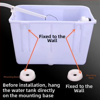 Rankinis plovimo bakelis squat tipo tualetėms — PP medžiaga, rankinis paspaudimo valdymas, gruntinis drenažas, 3/6 L talpa