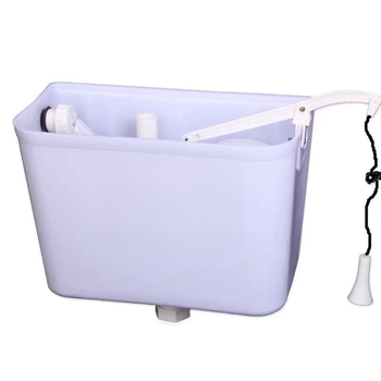 Rankinis plovimo bakelis squat tipo tualetėms — PP medžiaga, rankinis paspaudimo valdymas, gruntinis drenažas, 3/6 L talpa