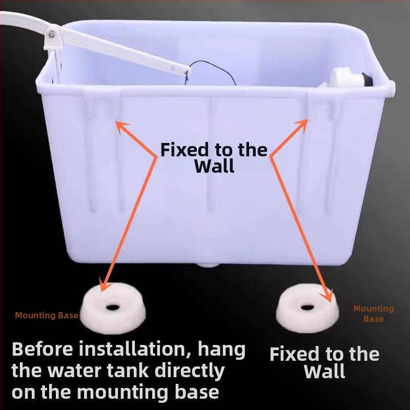 Rokas spiediena izplūdes tvertne squat tualetēm — PP materiāls, zemes drenāža, 3/6 l tilpums