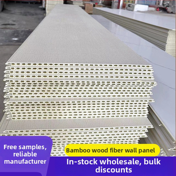 WPC sienos panelė iš bambuso-medienos pluošto, stilius Modernus Paprastumas, prekės ženklas Shunfuda, modelis 202307102355, garso izoliacija 4