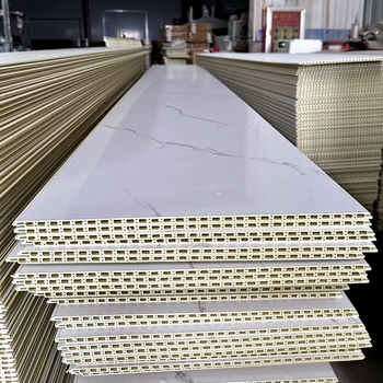 Panou pentru perete din fibră de bambus-lemn (WPC), stil Modernă Simplitate, marca Shunfuda, model 202307102355, izolare fonică 4