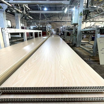 Panou pentru perete din fibră de bambus-lemn (WPC), stil Modernă Simplitate, marca Shunfuda, model 202307102355, izolare fonică 4