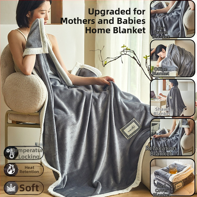 Polyestrú prikrývka, korálový flís, na použitie počas 4 sezón, hmotnosť 0,55–1,0 kg