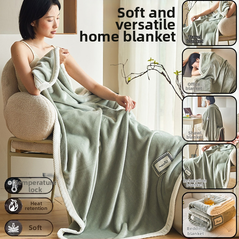 Polyestrú prikrývka, korálový flís, na použitie počas 4 sezón, hmotnosť 0,55–1,0 kg