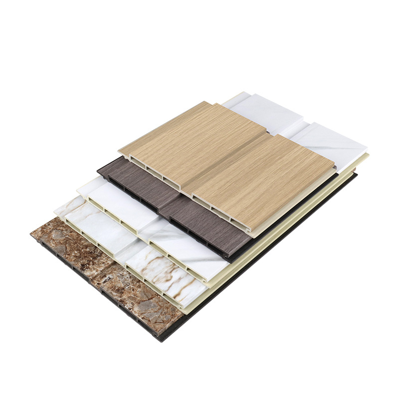 Panel de perete din fibre de bambus pentru culoarul grădiniței, panel decorativ în relief, model FDB-0718-97, izolare fonică 50, conductivitate termică 0.23