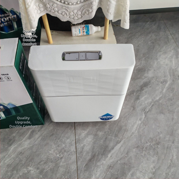 ABS sieninis rezervuaras klozetui squat, 10 L talpa, rankinis valdymas, gruntinis drenažas, šiuolaikiškas minimalistinis stilius