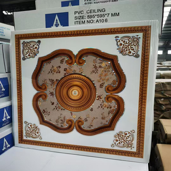 PVC štvorcový stropný panel, samoinštalačný, laminovaný povrch, 7 mm hrúbka, vodeodolný a ohňovzdorný