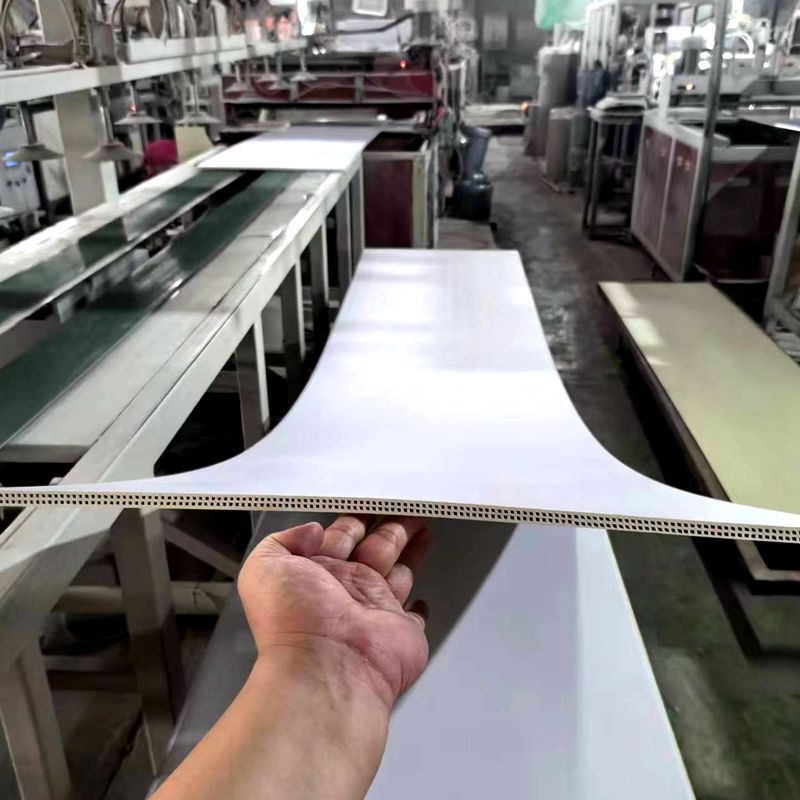 Panou de perete din fibre de bambus și plastic din piatră, șev în V, placă plată, stil chinez nou