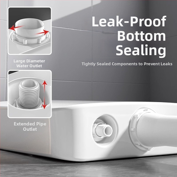 Sieninis vandens rezervuaras klozetui čiupti — PP medžiaga, 4–7 L plovimas, rankinis plovimo valdymas, grindų nuvedimas, modelis EP02103