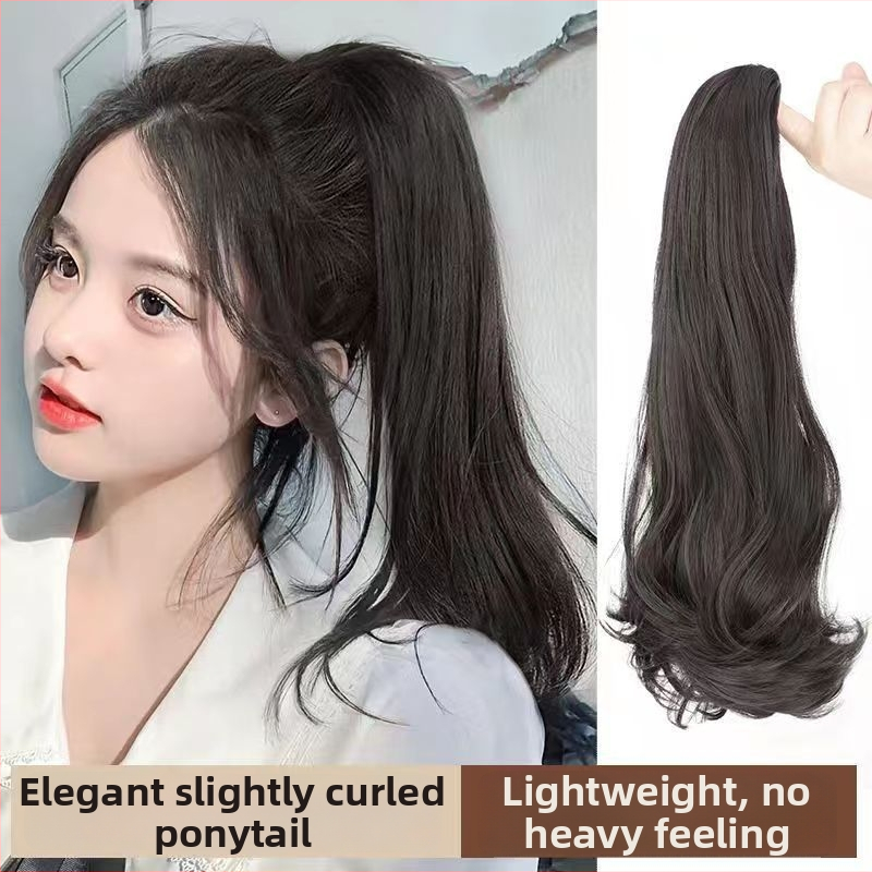 Klipsiga parukas sabaga Baiyao bränd, Grip mudel – veidi lokkis pikk sabaparukas, kõrge temperatuuriga kiud, töötlemise mehhanism