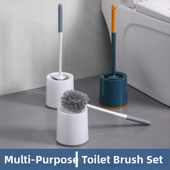 Four Seasons seinale kinnitatav WC-harja, pikk käepide, puurimata, plastikust