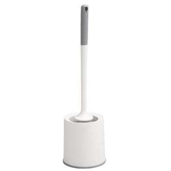 Četka za čišćenje WC-a s postoljem, duga drška, zidni nosač, mekane dlačice, plastika