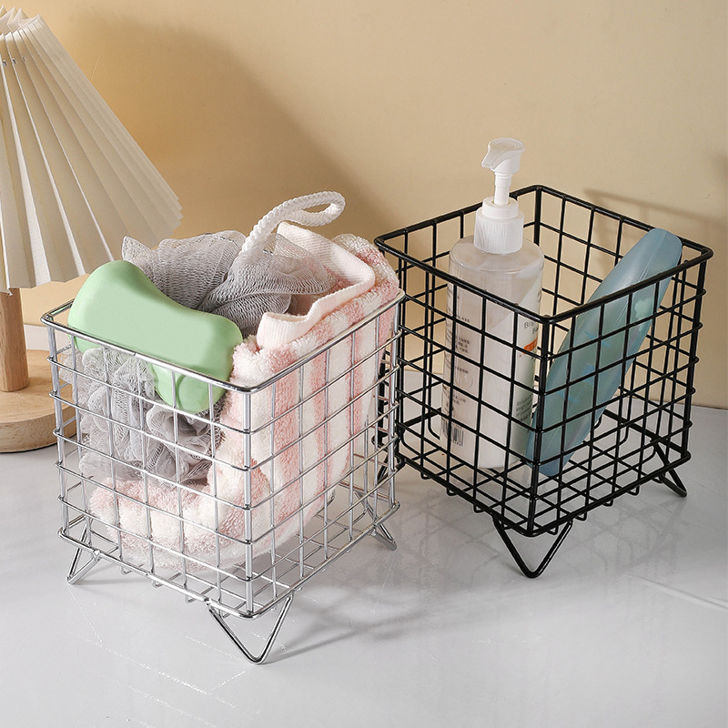 Željezni četveronožni koš za pohranu – moderni minimalistički stil, KC-78, koš za razne predmete, pakiranje 24 kom