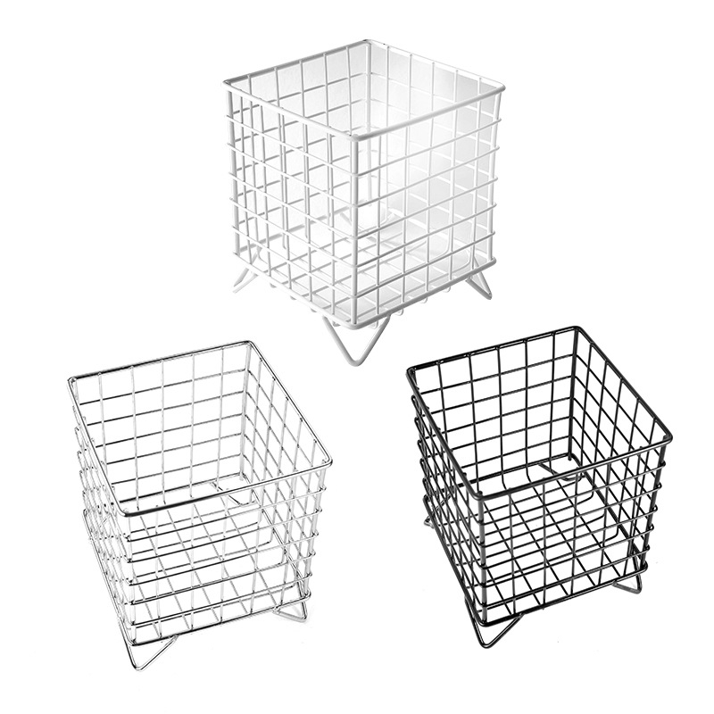 Željezni četveronožni koš za pohranu – moderni minimalistički stil, KC-78, koš za razne predmete, pakiranje 24 kom