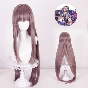 Perucă cosplay, model D310, păr lung drept, fibră rezistentă la temperatură, poate fi vopsită