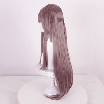 Perucă cosplay, model D310, păr lung drept, fibră rezistentă la temperatură, poate fi vopsită