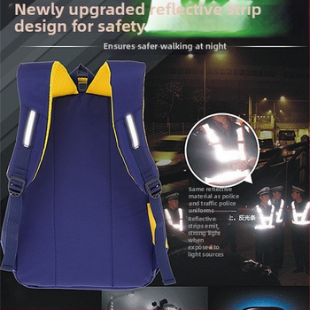 Unisex põhikooli seljakott – Oxford kangas, hingav, veekindel, kulumiskindel, õhu padja rihm.