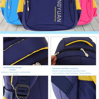 Unisex põhikooli seljakott – Oxford kangas, hingav, veekindel, kulumiskindel, õhu padja rihm.