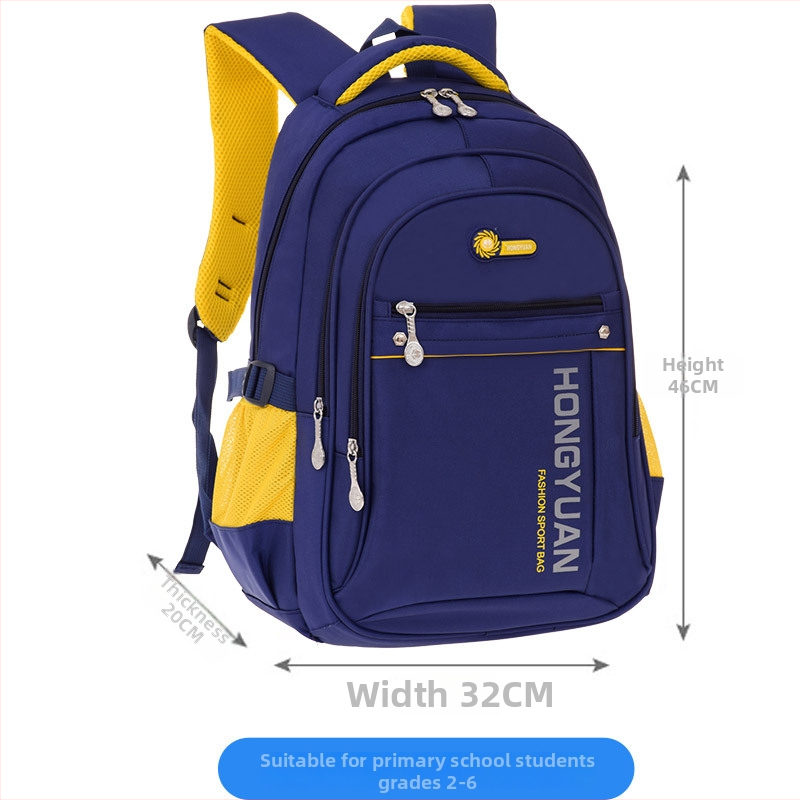 Unisex põhikooli seljakott – Oxford kangas, hingav, veekindel, kulumiskindel, õhu padja rihm.